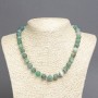 Natural Green Matte Agate Necklace, Diameter 10mm+-, Length 45cm+