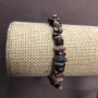 Rhodonite Chip Bracelet, diameter 7mm+/-, length 18cm on elastic