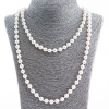 Long Pearl Necklace (Imitation Plastic), diameter 8mm 120cm+