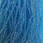 Czech Crystal Beads on fishing line, transparent azure, faceted rondelle, diameter 3.5x3mm +/-, length 33cm +