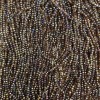 Czech Crystal Beads on Thread Brown with Petrol Coating, Faceted Rondelle, Diameter 3.5x3mm +/-, Length 32cm +