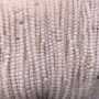 Czech Crystal Beads on fishing line, peach matte, faceted rondelle, diameter 3x2.5mm +/-, length 36-38cm +