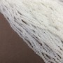 Czech Crystal Beads on Thread, Milky Transparent Faceted Rondelle, Diameter 3x2.5mm +/-, Length 36-38cm+
