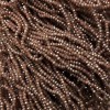 Czech Crystal Beads on Thread, Taupe Matte with Dusting Faceted Rondelle, Diameter 3x2.5mm +/-, Length 36-38cm+