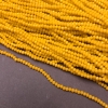 Czech Crystal Beads on Thread, Corn Matte Faceted Rondelle, Diameter 3x2.5mm +/-, Length 36-38cm+