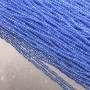 Czech Crystal Beads on Fishing Line Clear Light Blue Faceted Rondelle, Diameter 3x2.5mm +/-, Length 36-38cm +