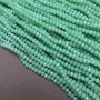 Czech Crystal Beads on a Strand, Mint Matte Faceted Rondelle, Diameter 3.5x3mm +/-, Length 36-38cm +