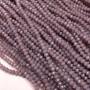 Czech Crystal Beads on a Strand, Lilac Matte Faceted Rondelle, Diameter 3.5x3mm +/-, Length 36-38cm +