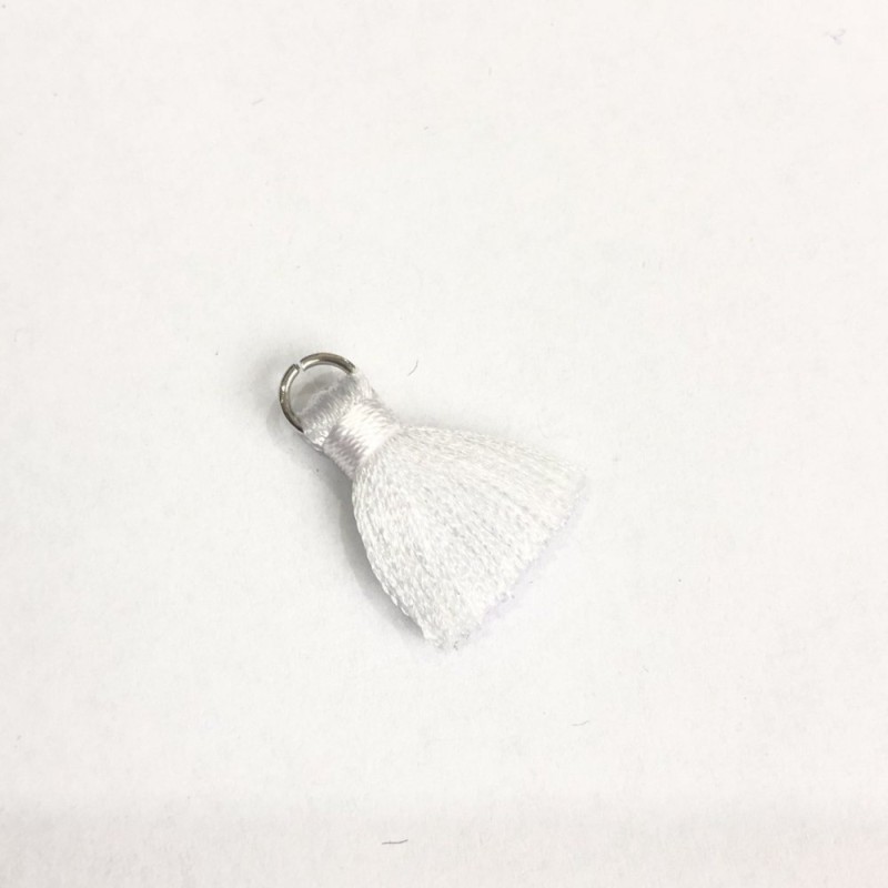 Craft Blank Mini Tassel with Ring "Silk", Length 2cm, Diameter 5mm, Price per 1 Piece