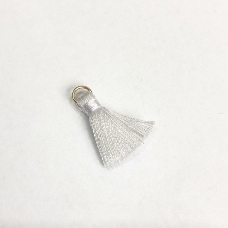 Craft Blank Mini Tassel with Ring "Silk", Length 2cm, Diameter 5mm, Price per 1 Piece