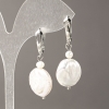Natural Baroque and River Pearl Earrings 45x17mm+