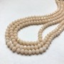 Czech Crystal Beads on a Strand, Peach Matte Faceted Rondelle, Diameter 6x4.5mm +/-, Length 38-40cm+