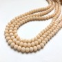 Czech Crystal Beads on a Strand, Soft Peach Matte Faceted Rondelle, Diameter 6x4.5mm +/-, Length 38-40cm+