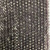 Czech Crystal Beads on Fishing Line, Dark Purple Faceted Rondelle, Diameter 6x5mm +/-, Length 42cm +