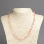 Necklace Synthetic Chalcedony, Smooth Round Beads, Diameter 6(+-)mm, Length 45cm+