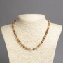 Necklace Natural Stone Picture Jasper, Smooth Round Beads, Diameter 6mm+-, Length 45cm+