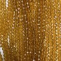 Czech Crystal Beads on a strand, amber transparent faceted rondelle, diameter 6x5mm +/-, length 40-42cm +