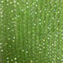 Czech Crystal Beads on a strand, light green transparent with petrol-tone coating, faceted rondelle, diameter 8x6.5mm +/-, length 40-4