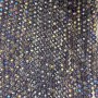 Czech Crystal Beads on a strand, purple transparent with petrol-tone iridescent coating, faceted rondelle, diameter 8x6.5mm +/-, length 40-42cm