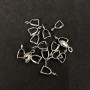 Rib Pendant Bail 12x3.5mm, Pack of 17pcs +/- 5g