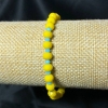 Elastic Bracelet with Czech Crystal Ukraine, Faceted Rondelle, Diameter 6x4mm+-, Length 18cm+