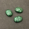 Malachite Cabochon Stone, Matte, 20x15mm+