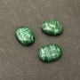 Malachite Cabochon Stone, Matte, 20x15mm+