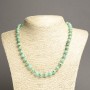 Imperial Jasper Necklace, Light Green (Pressed) Smooth Round Beads, diameter 8mm+/-, length 45cm+