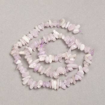 Kunzite Chip Natural Stone Beads on Strand 8x3mm +/-, length 39cm+