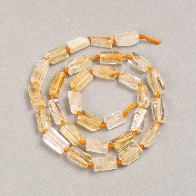Citrine Chip-Cut Natural Stone Strand, diameter 10x6mm +/-, length 42cm+