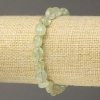 Prehnite Tumbled Natural Stone Bracelet on Elastic, diameter 10x8mm+