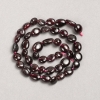 Garnet Beads on Thread, natural stone, faceted, 8×10 mm, length 40 cm