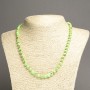 Necklace Imperial Jasper Lime Green (pressed) smooth round bead, diameter 6mm+-, length 45cm+