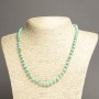Necklace Imperial Jasper Light Green (pressed) smooth round bead, diameter 6mm+-, length 45cm+