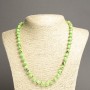 Necklace Imperial Jasper Lime Green (pressed) smooth round bead, diameter 8mm+-, length 45cm+