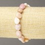 Pink Opal Bracelet, Natural Stone, Tumbled, Diameter 8x9mm+-, Length 18cm+- (Stretch)