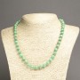 Green Imperial Jasper (Pressed) Necklace, Smooth Round Bead, Diameter 8mm+-, Length 45cm+