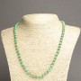 Green Imperial Jasper (Pressed) Necklace, Smooth Round Bead, Diameter 6mm+-, Length 45cm+