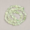 Prehnite Tumbled Natural Stone Beads on Strand, diameter 10x8mm +/-, length 38cm+