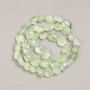 Prehnite Tumbled Natural Stone Beads on Strand, diameter 10x8mm +/-, length 38cm+