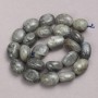 Labradorite Tumbled Beads on Strand, diameter 16x13mm +/-, length 40cm+