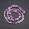 Natural Amethyst Stone Beads, Tumbled, Diameter 8x10 (+/-) mm, Length 38cm