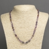 Necklace of Natural Ametrine Stone Tumbled, Diameter 7x5mm+-, Length 45cm+