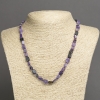 Natural Stone Charoite Necklace, Tumbled, Diameter 8x5mm+-, Length 45cm+