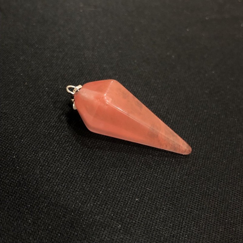 "Pendulum" Pendant Chalcedony 40x30x13mm
