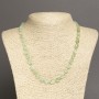 Natural Stone Prehnite Necklace, Tumbled, Diameter 8x6mm+-, Length 45cm+