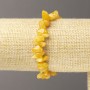 Tinted Quartz Chip Bracelet on Elastic, Diameter 6(+-)mm