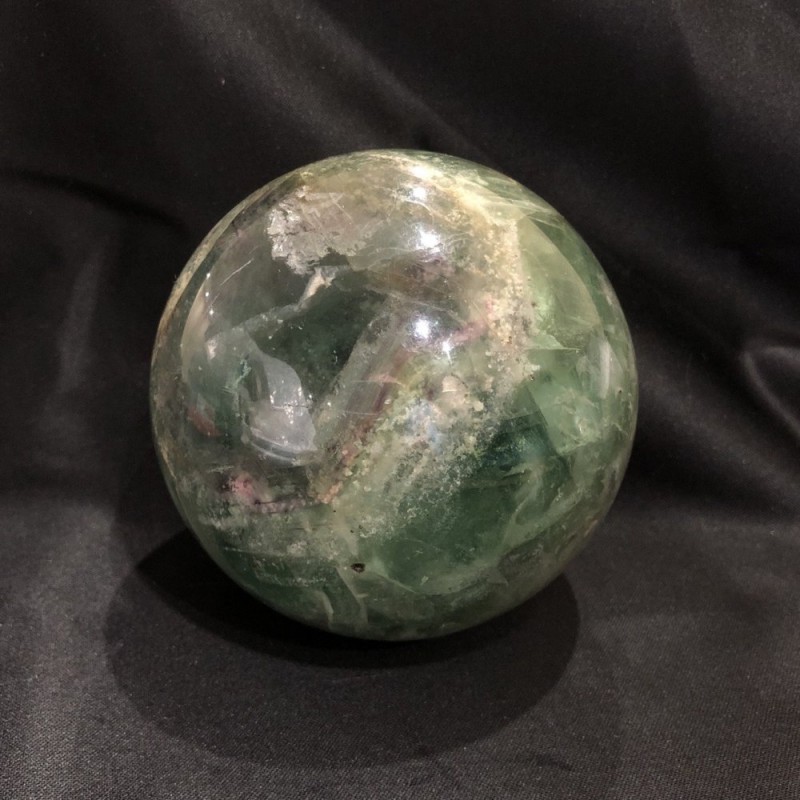 Fluorite Natural Stone Souvenir Sphere, weight from 1300g (per 100g)