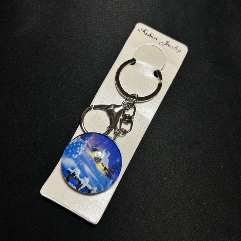 Keychain New Year Santa's Residence House, length 10cm
