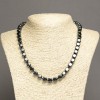 Hematite Cube Necklace, diameter 8x8mm+-, length 45cm+